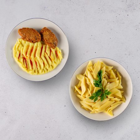 Püreli Kadın Budu Köfte Makarna İkili