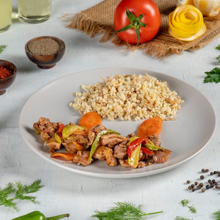 Tavuk Şiş Şehriyeli Bulgur Pilavı