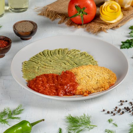 Vegan Ispanak Püre Schnitzel